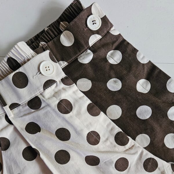 Pantaloni Pois Cioccolato e Panna